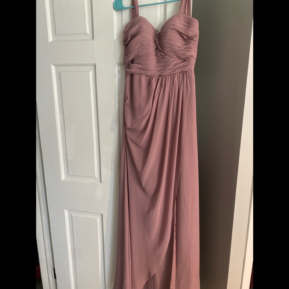 Mauve bridesmaid dress